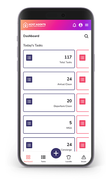 Host Agents Staff app — dashboard